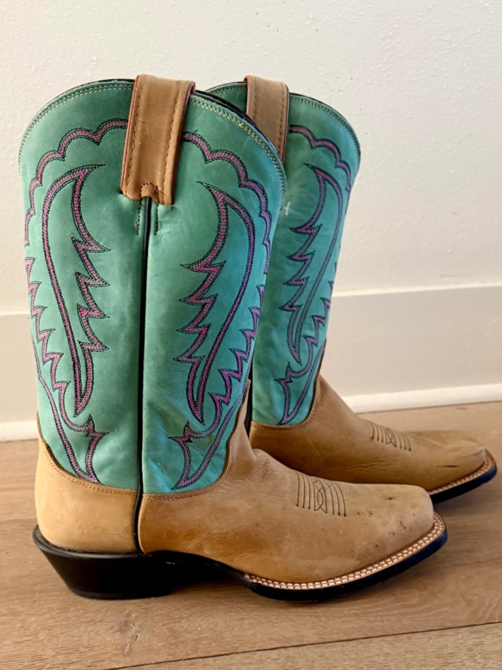 Vintage Nocona square-toe cowboy boots